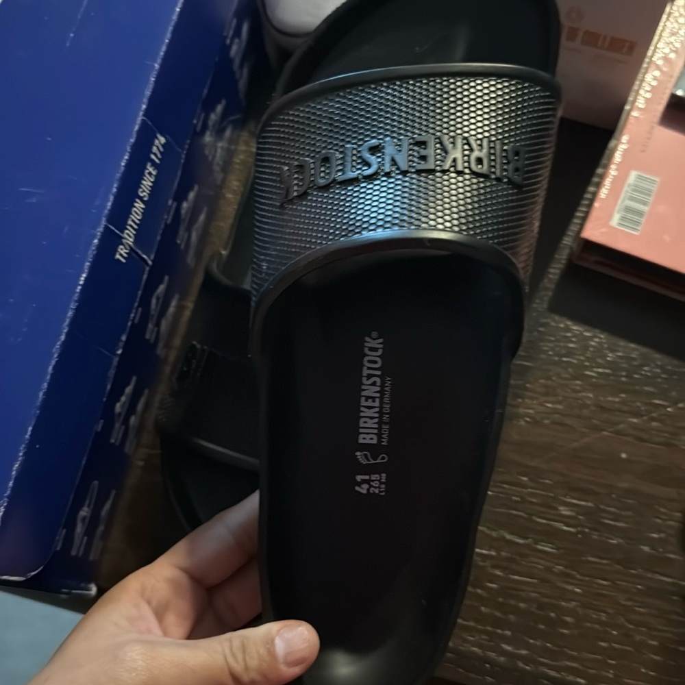 NIB BIRKENSTOCKCK BARBADOS 🇧🇧 EVA UNISEX SLIDE